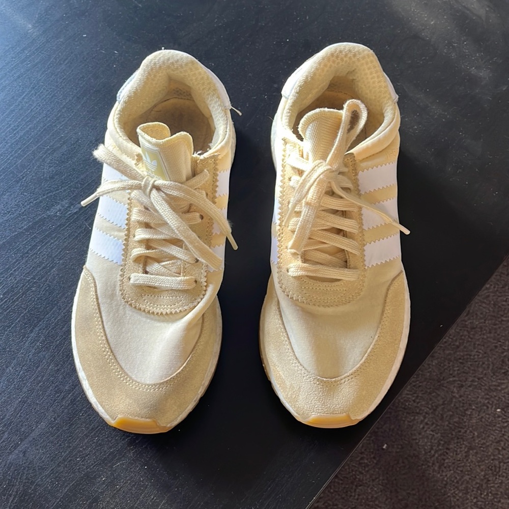 Yellow Adidas sneakers!